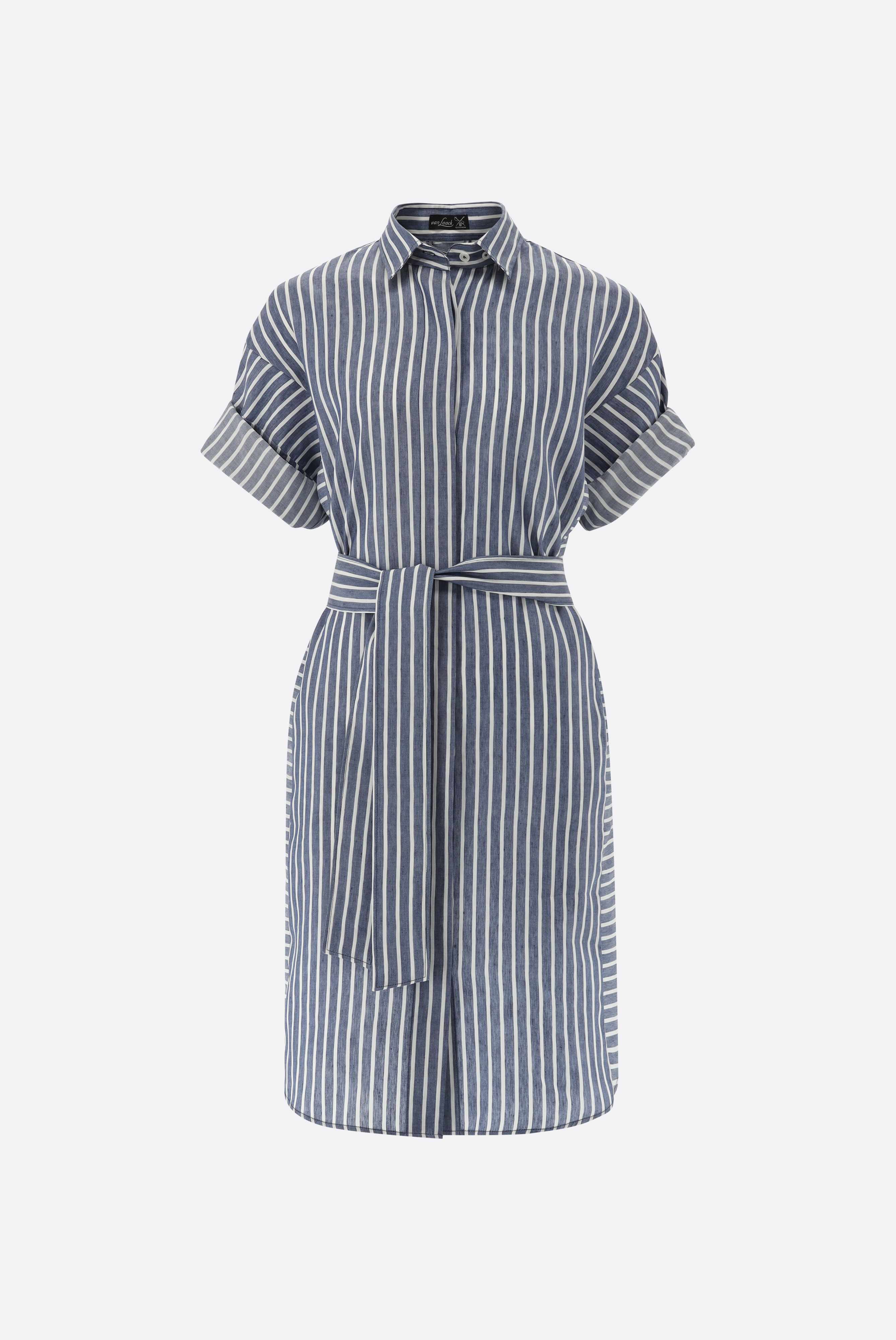 Hemdblusenkleid mit Bindegürtel