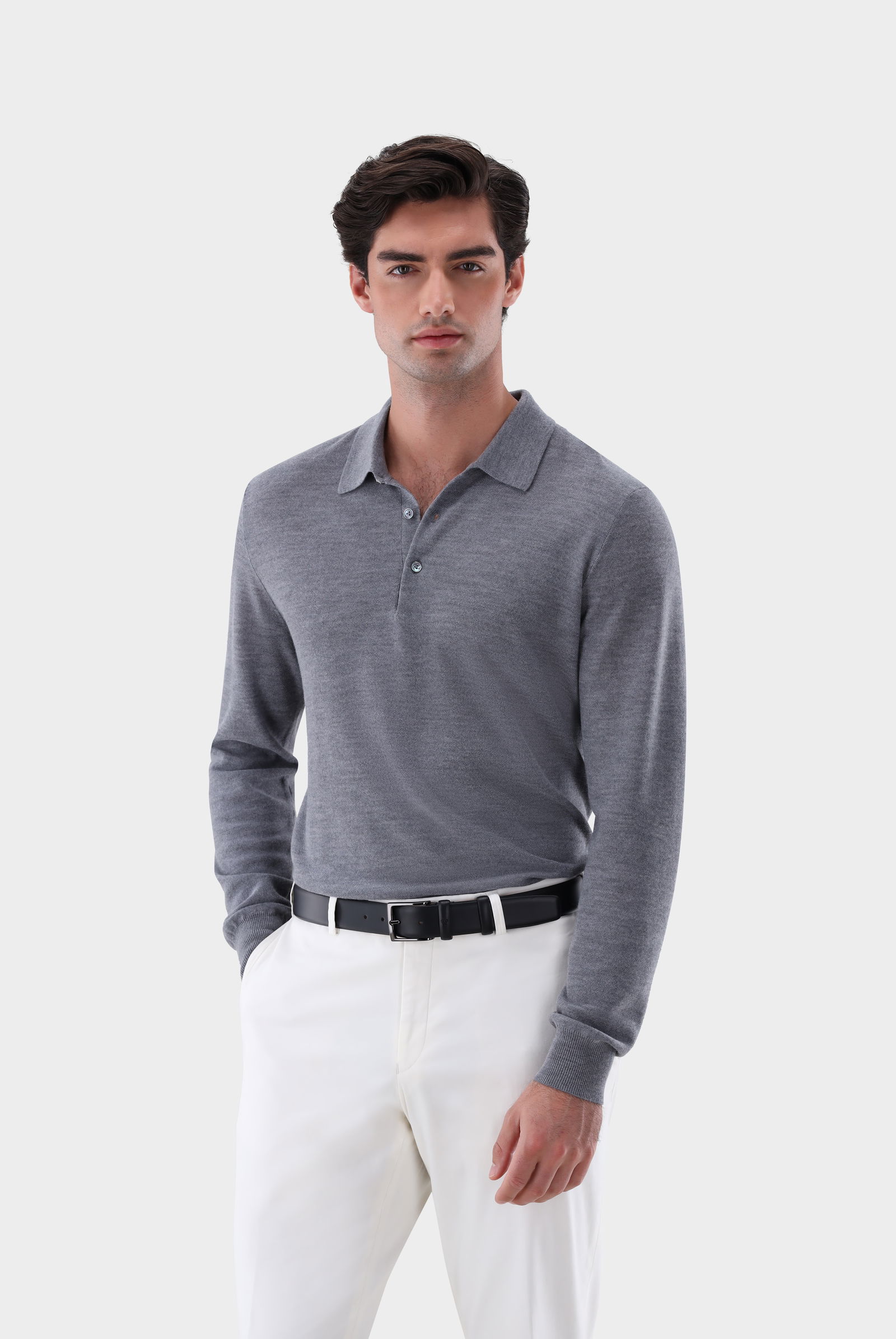 【新品未使用】Nala Polo knit Washable Knitted Polo Shirt | HalfSlv | GU US