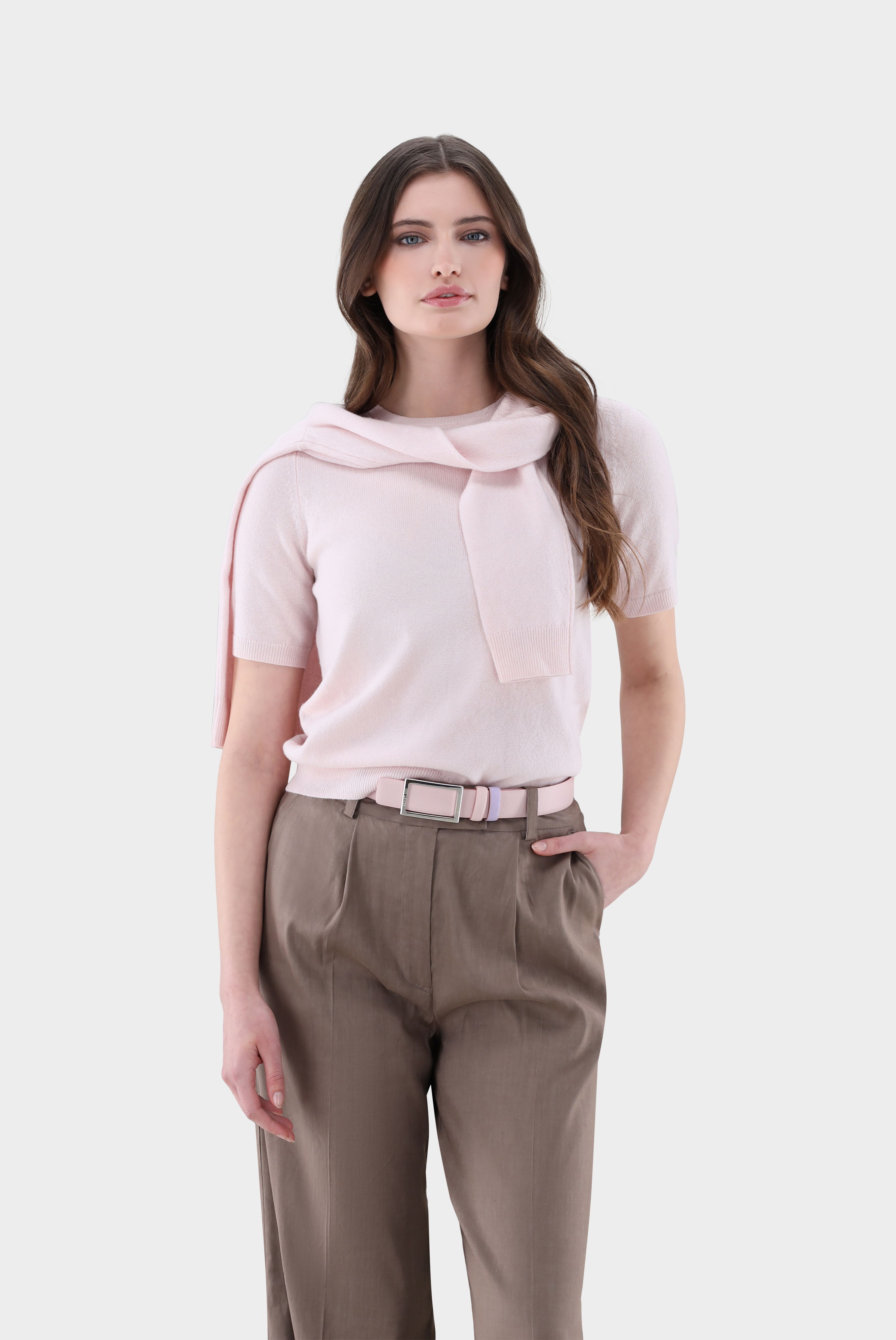 Strickjacke aus Kaschmir mit Rundhalsausschnitt