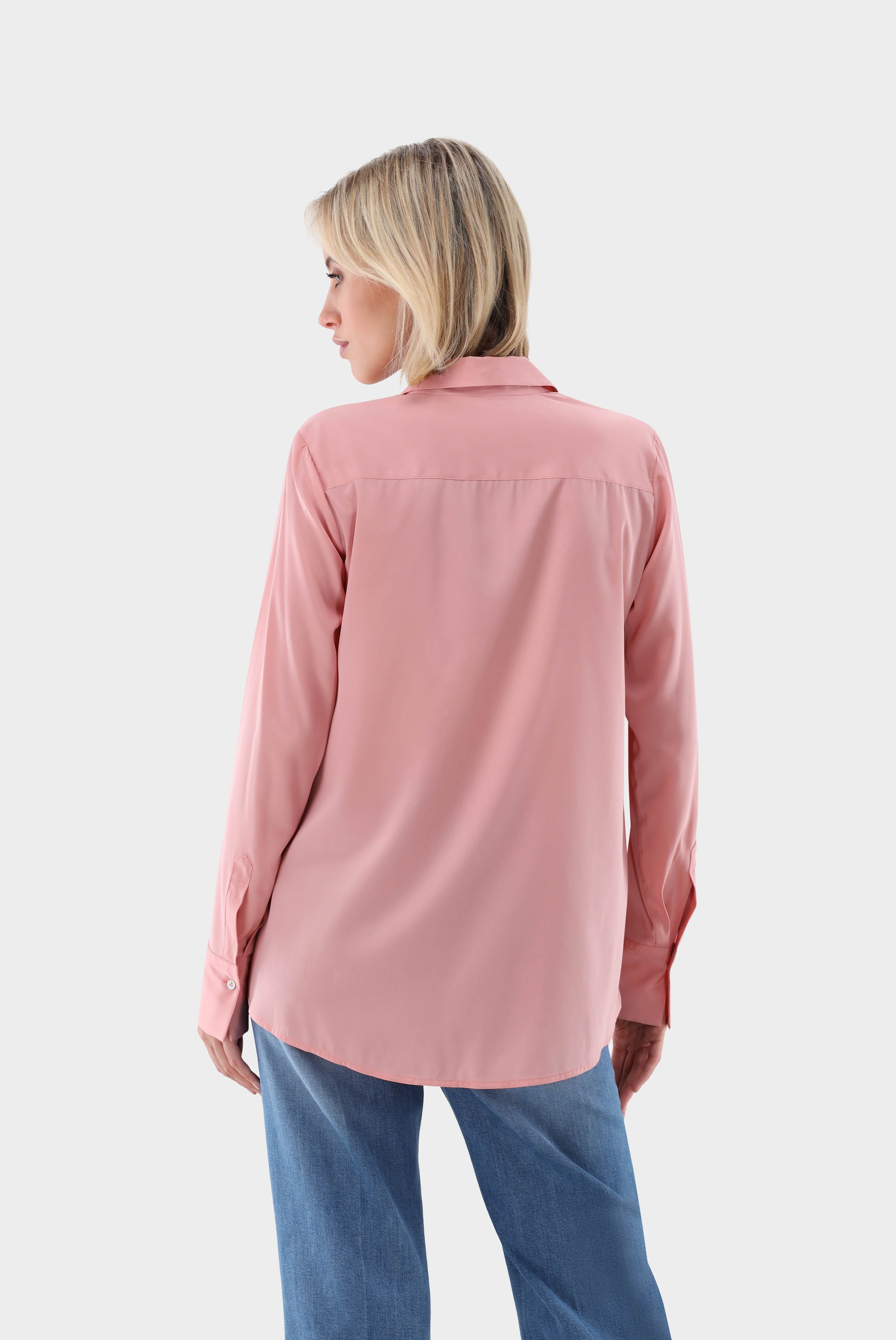 Casual Blouses+Fitted shirt with silk and stretch+05.527R.07.155553.420.34