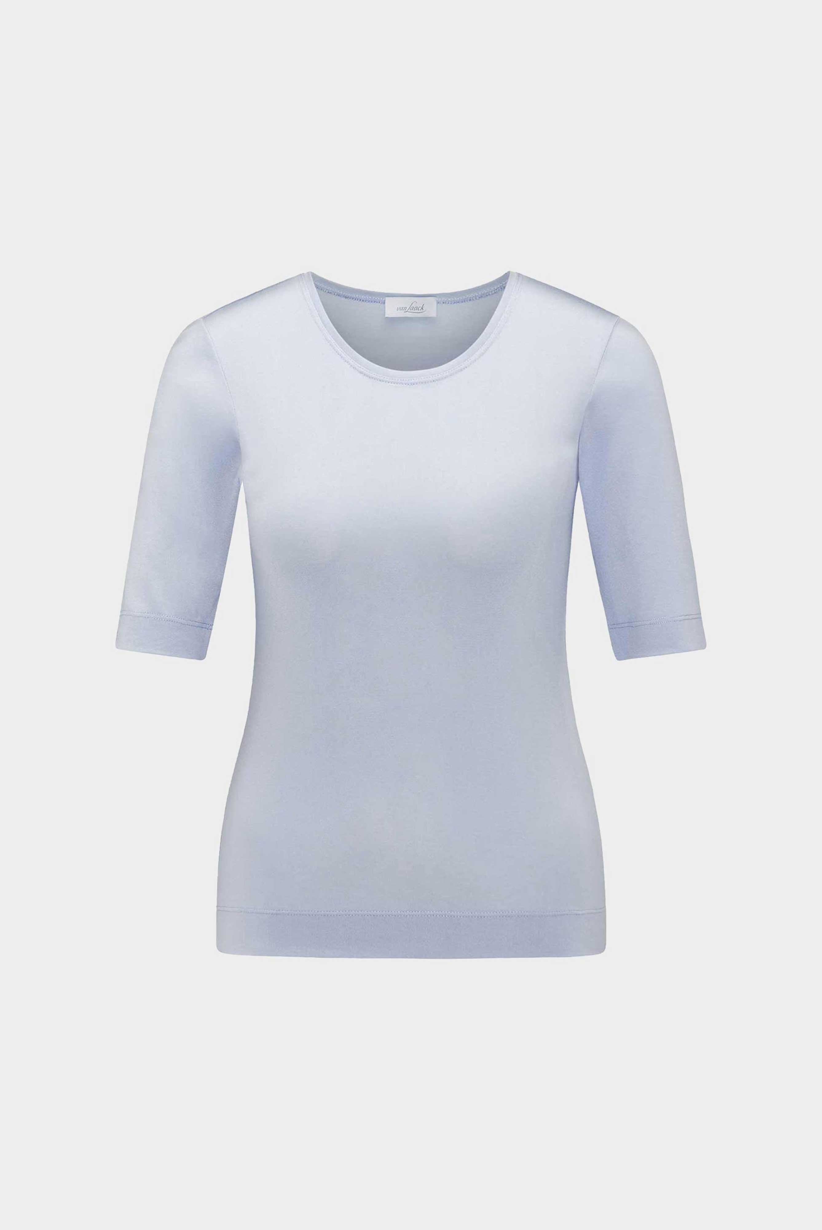 Roundneck T-shirt with Silk