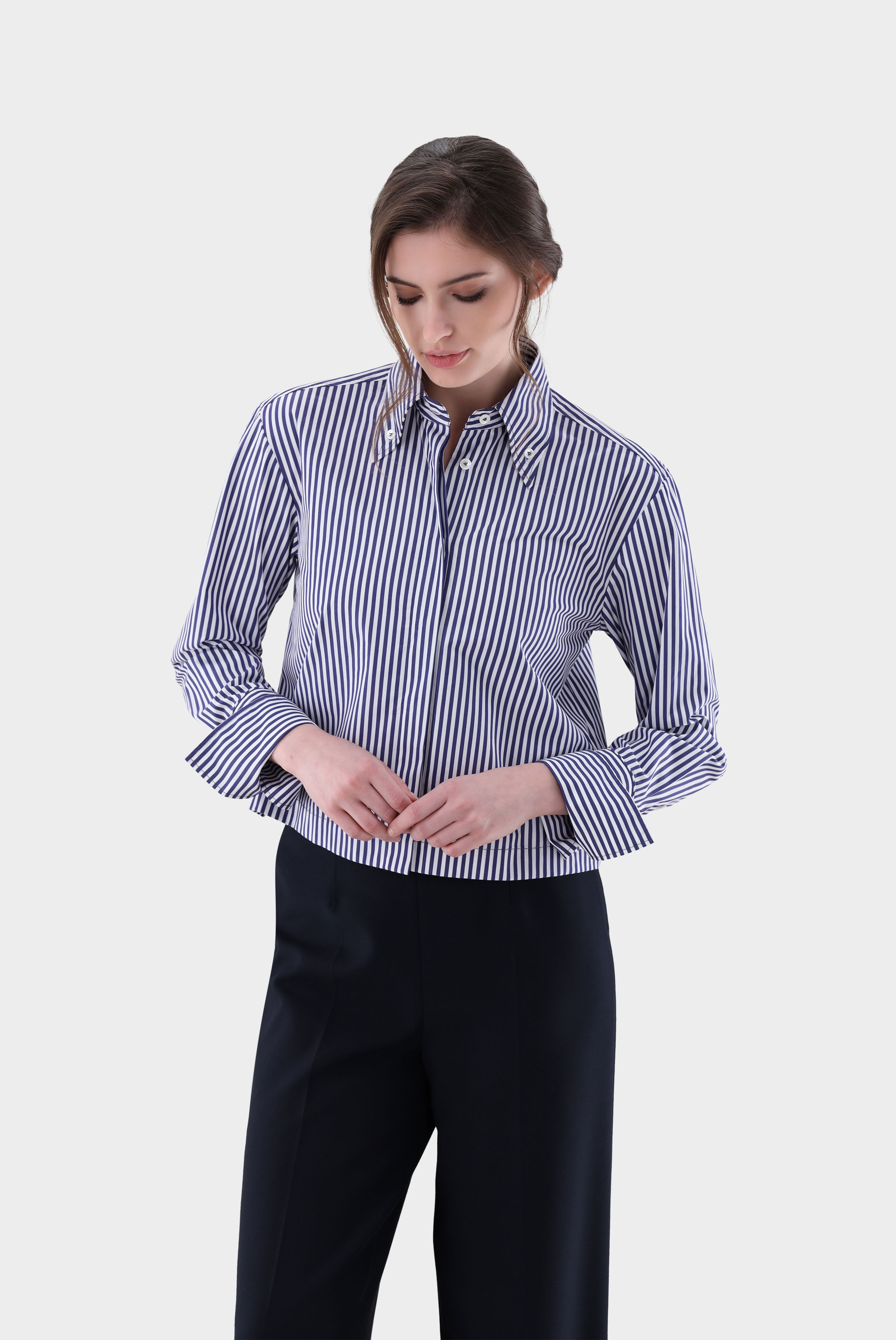 Hemdbluse kurz geschnitten