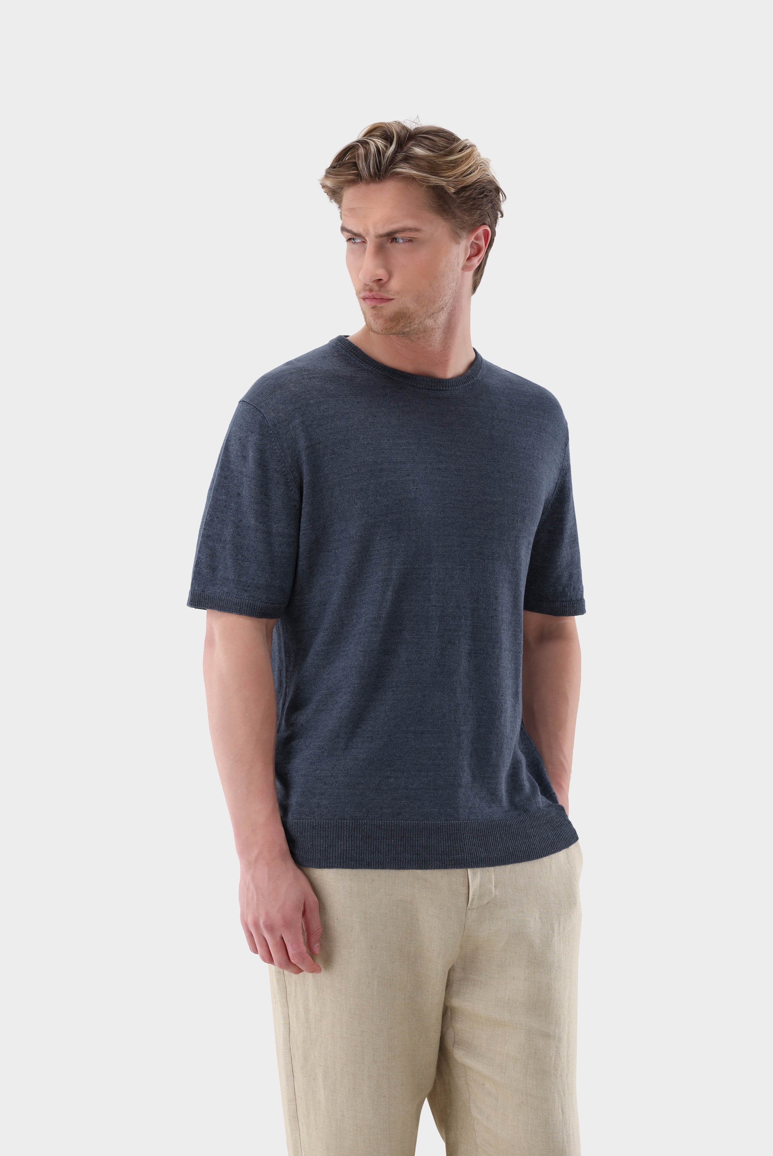 Knit T-Shirt in Linen