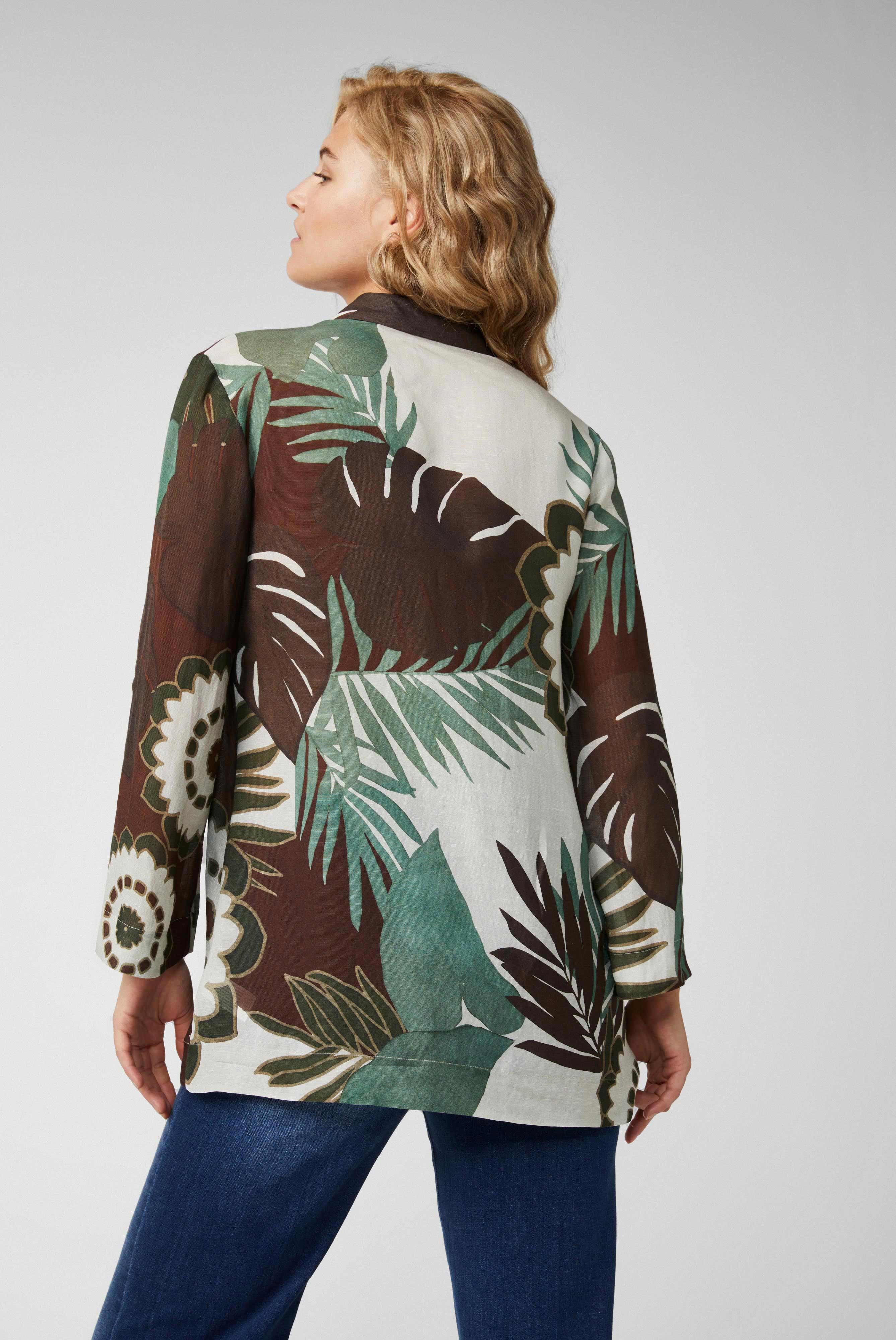 Casual Blouses+Shirt blouse with tropical print+05.525N.07.170423.179.32