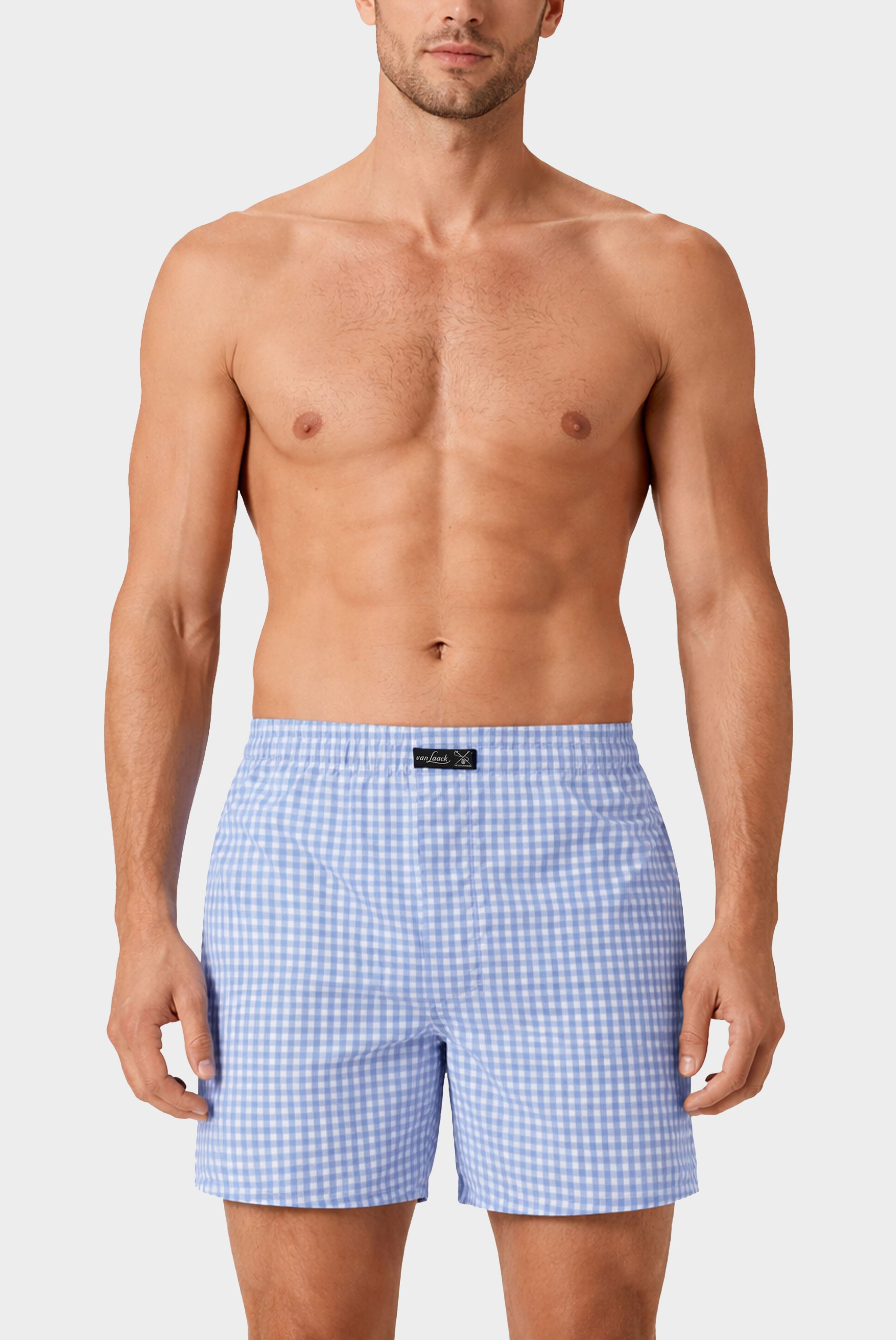 Poplin Boxer shorts with Vichy check