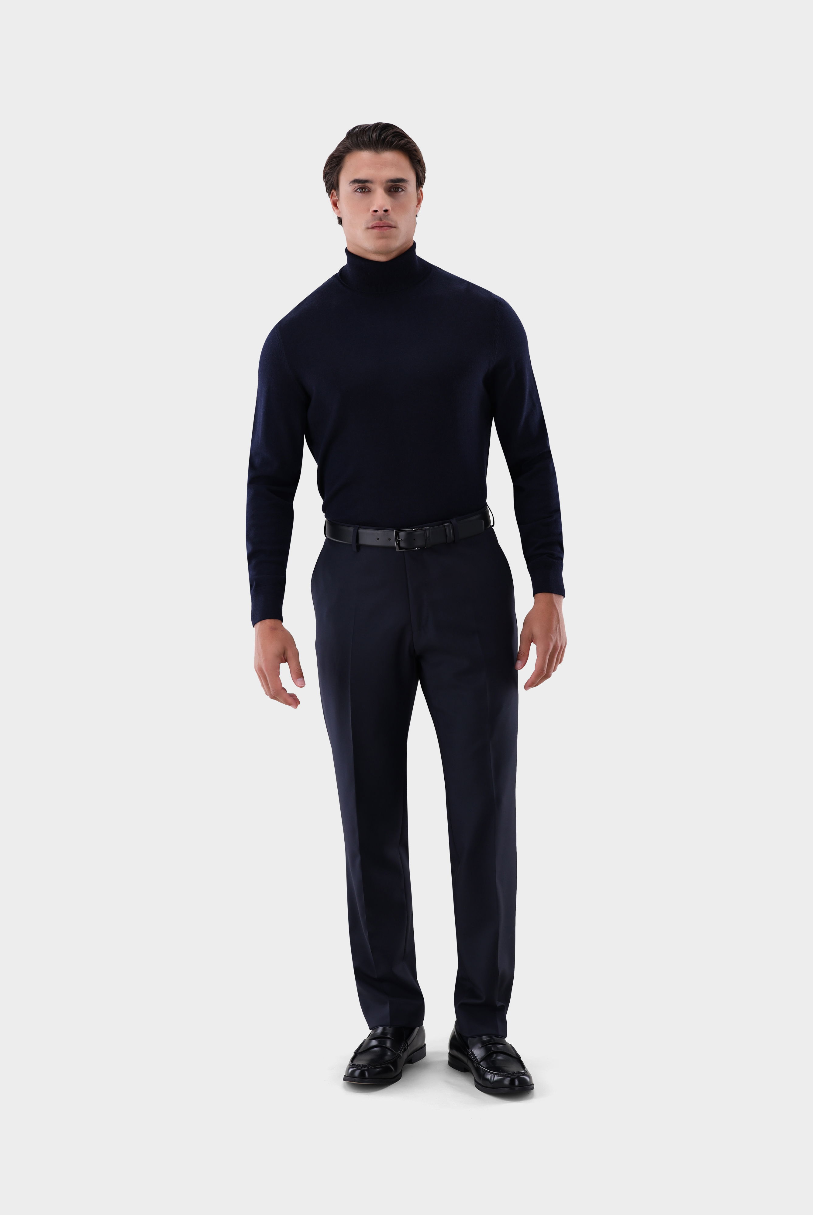 Rollkragenpullover aus Merzerisierter Merinowolle günstig online kaufen