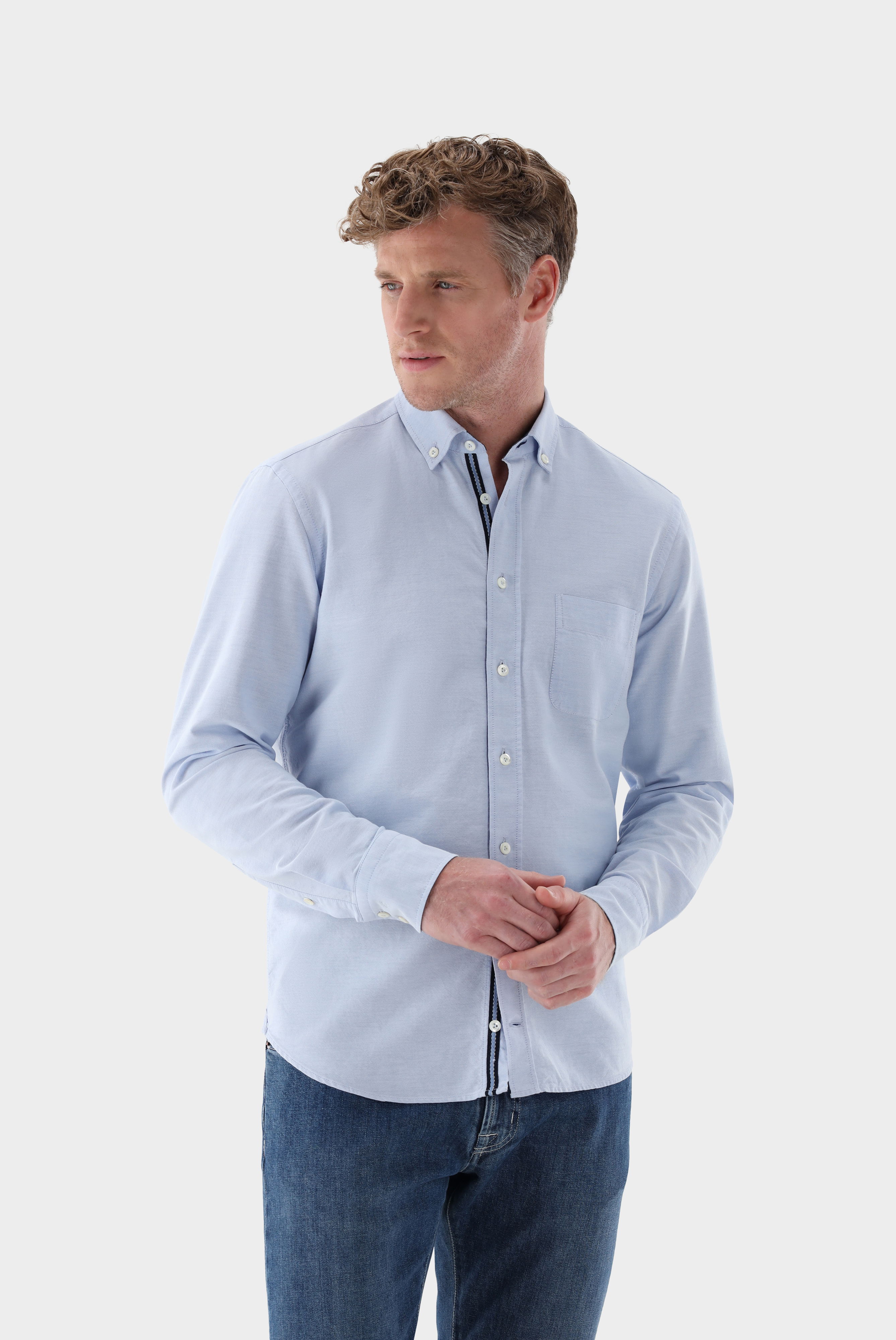 Oxford Hemd mit Kontrast Tailor Fit
