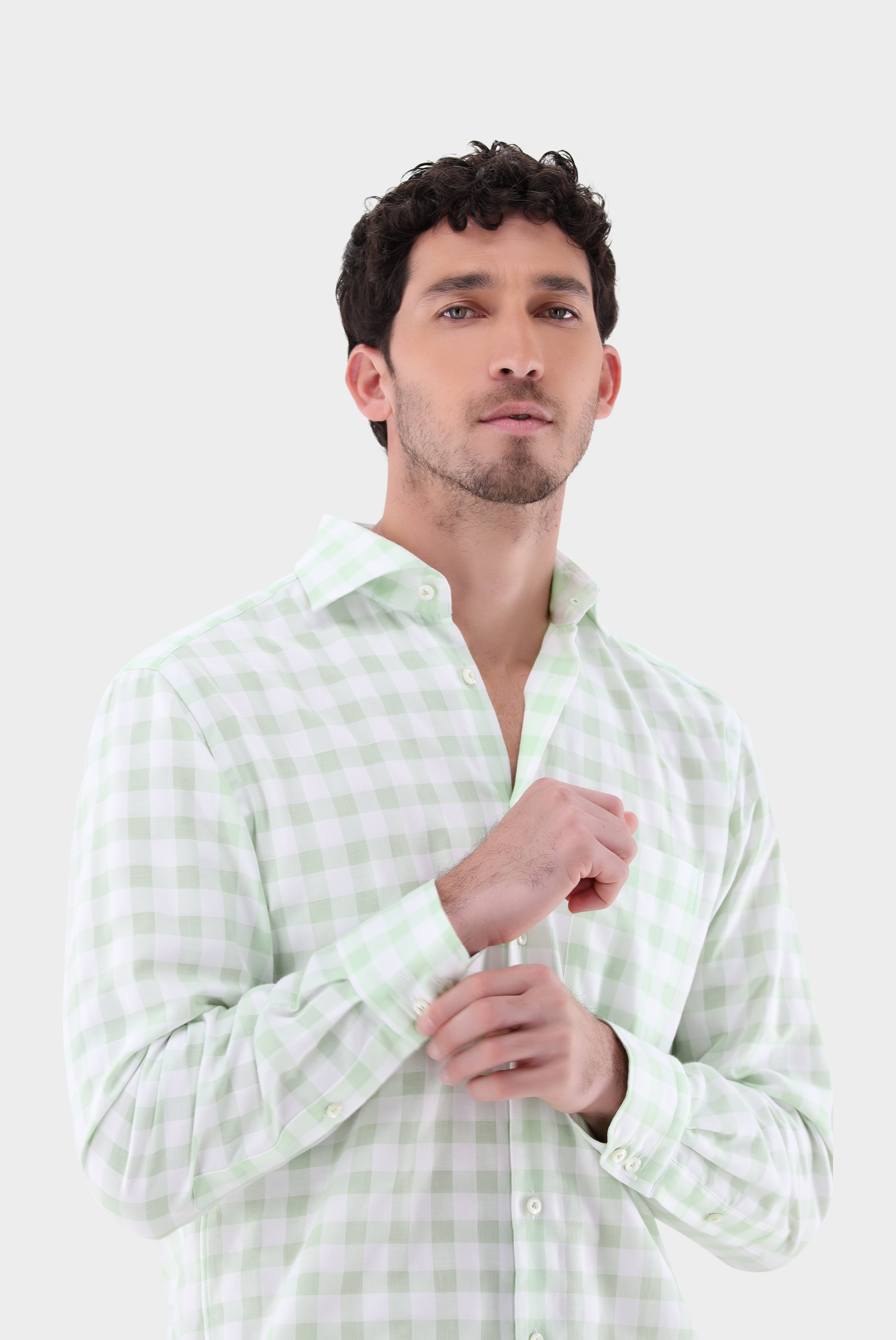 Casual Shirts+Checked twill shirt Comfort Fit+20.2021.AV.151021.910.39