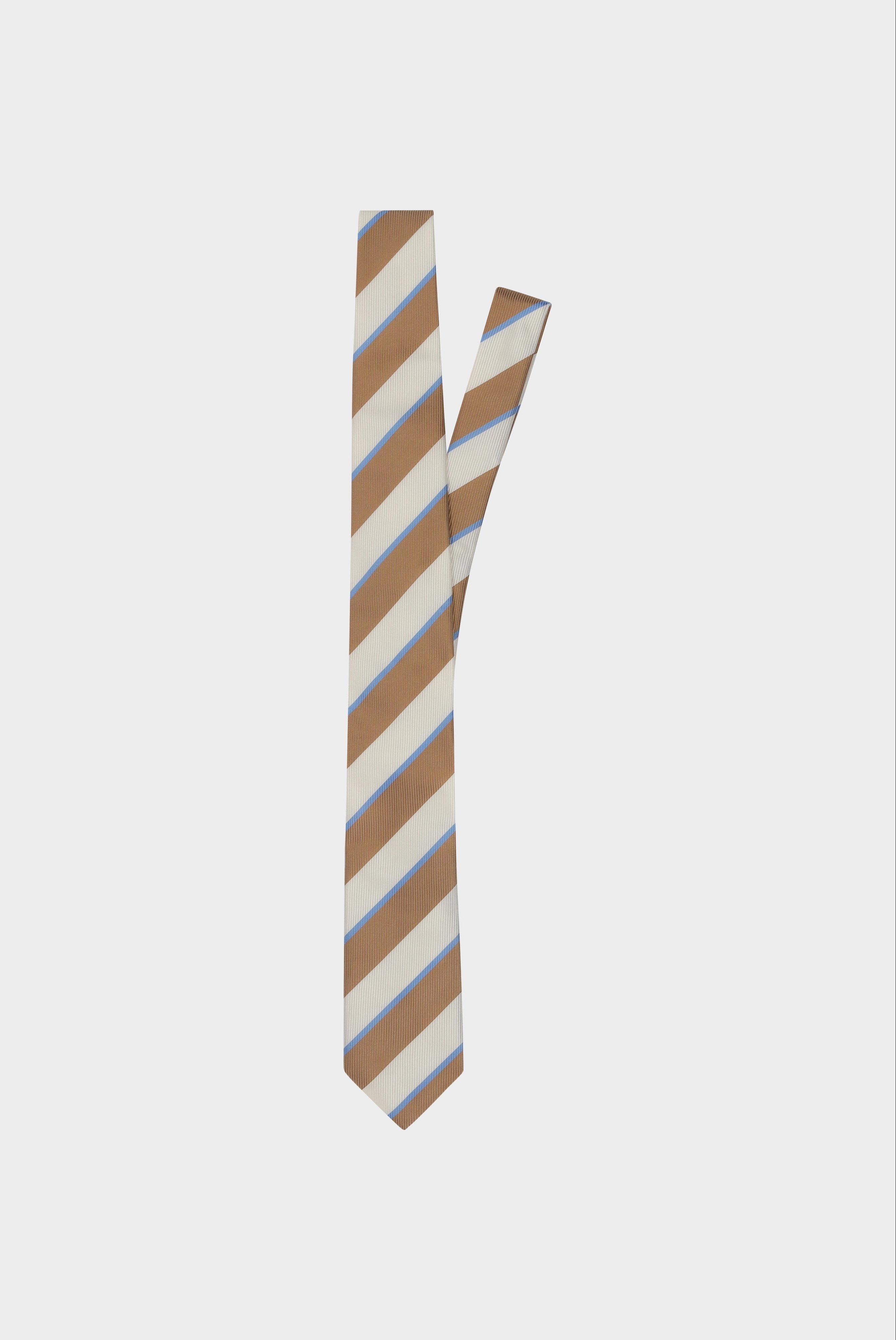 Gestreifte Seidenjacquard-Krawatte