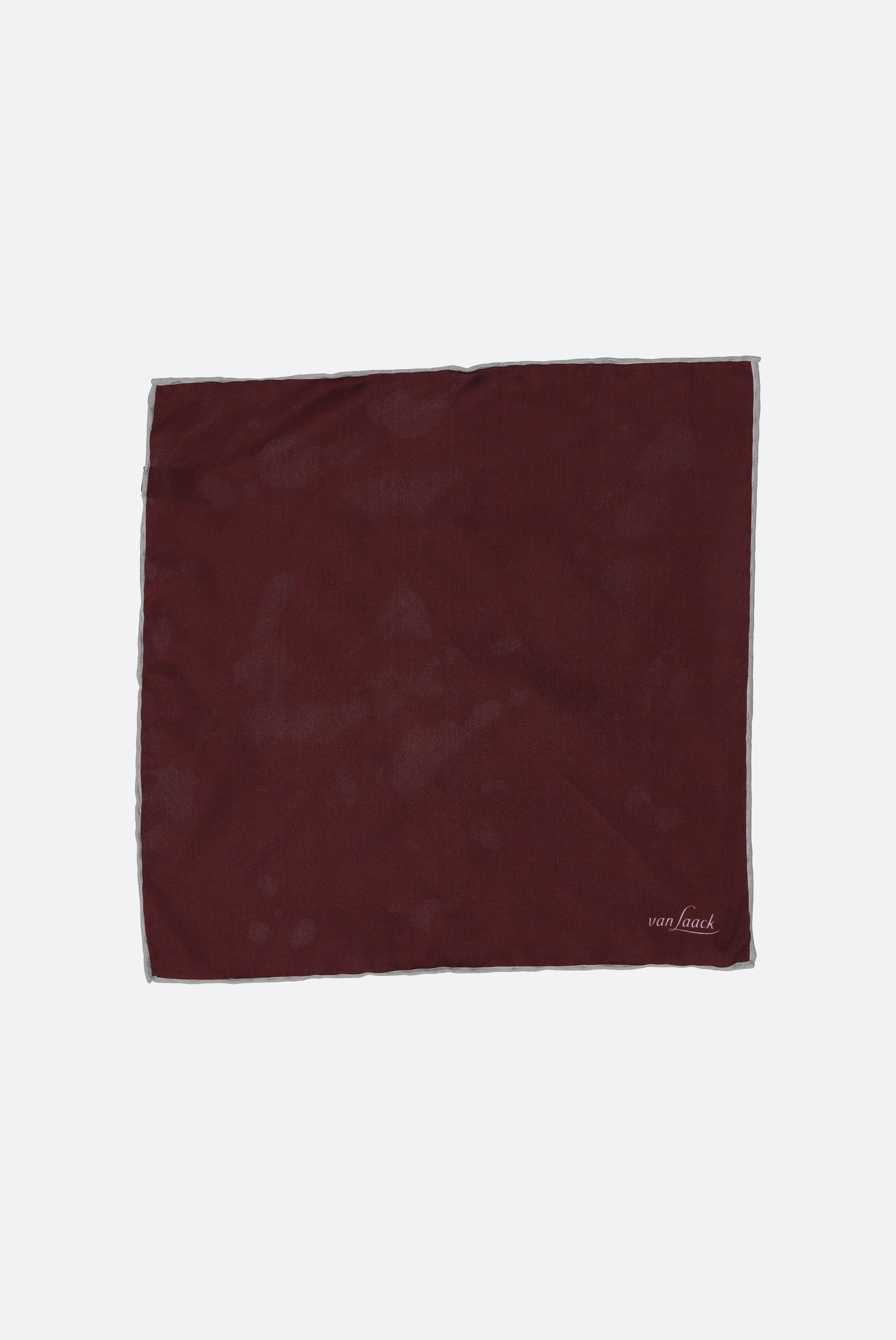 Einstecktuch aus Seide mit Kontrastrahmen