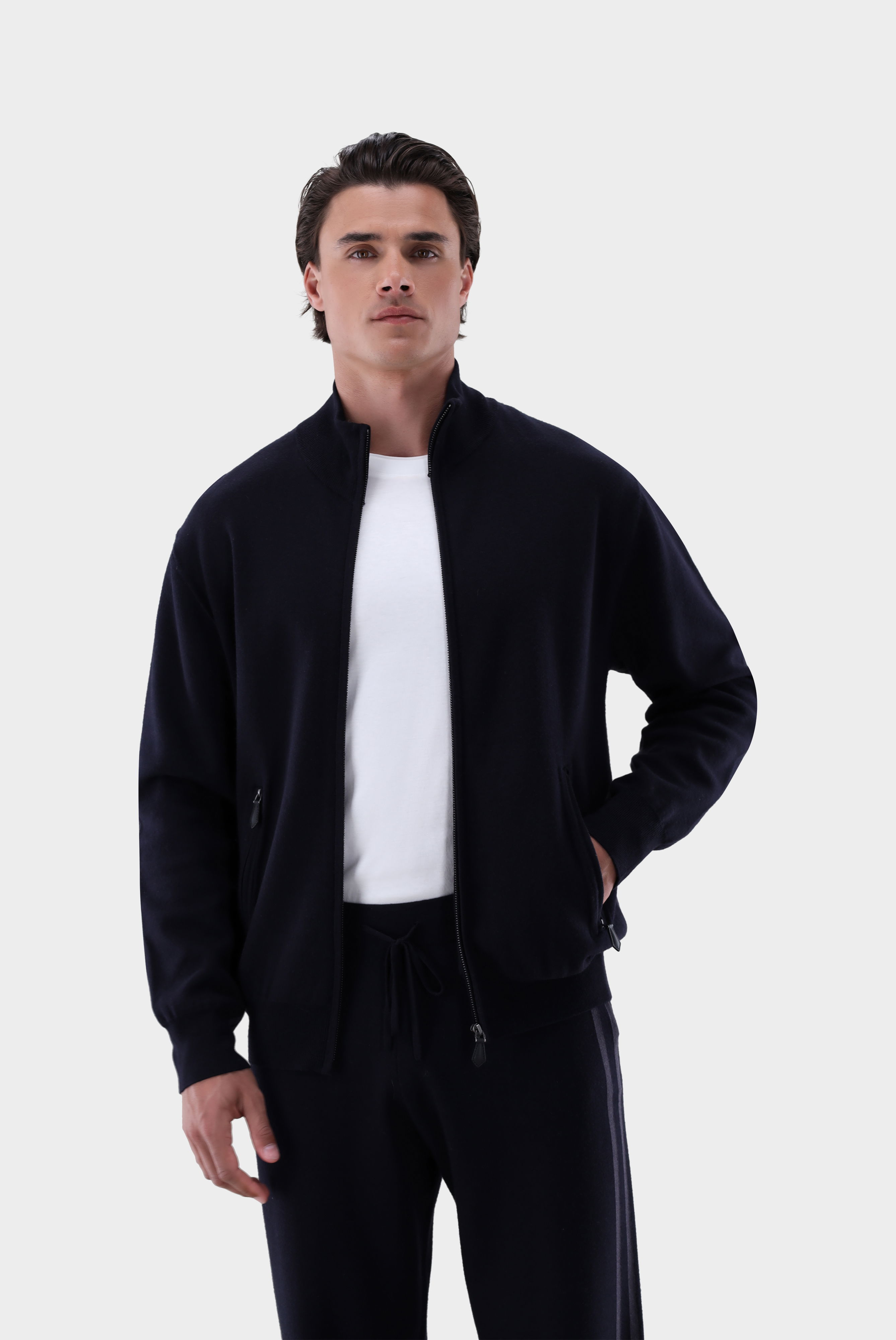 Strickjacke mit Seide