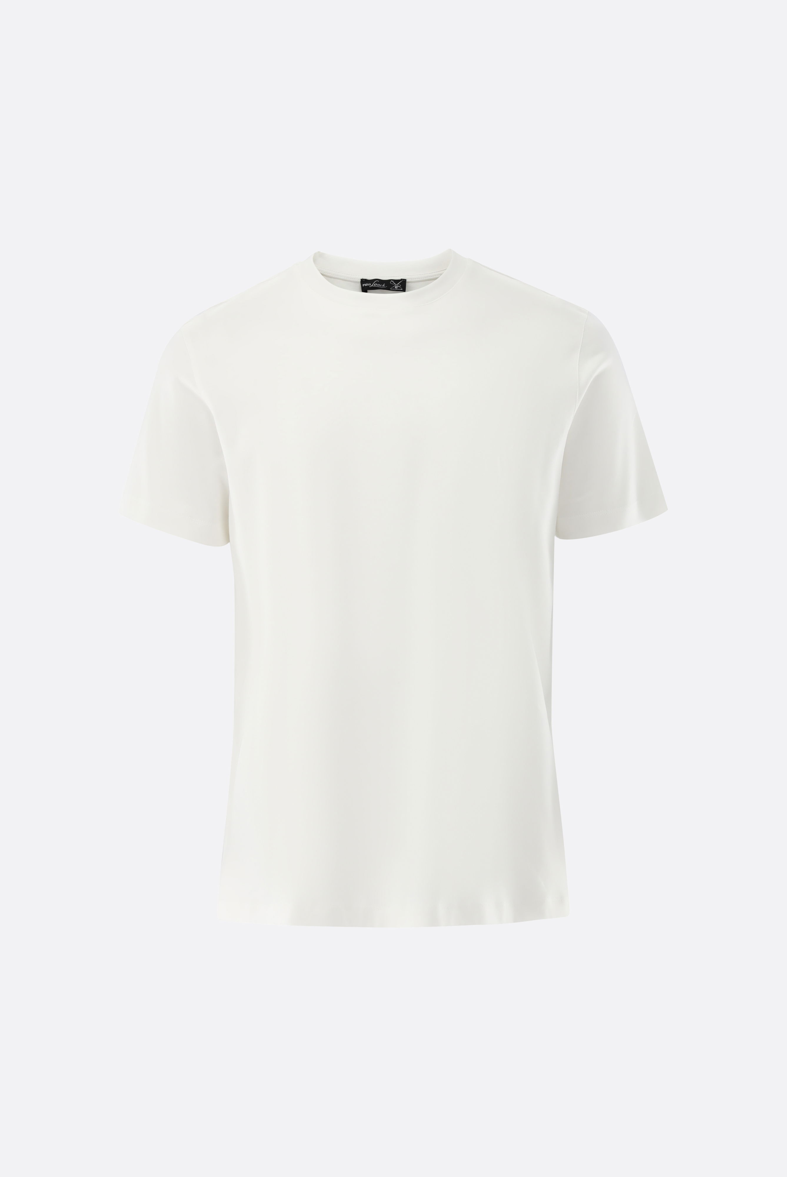 T-Shirt aus Schweizer Baumwolle mit Rundhals Regular Fit