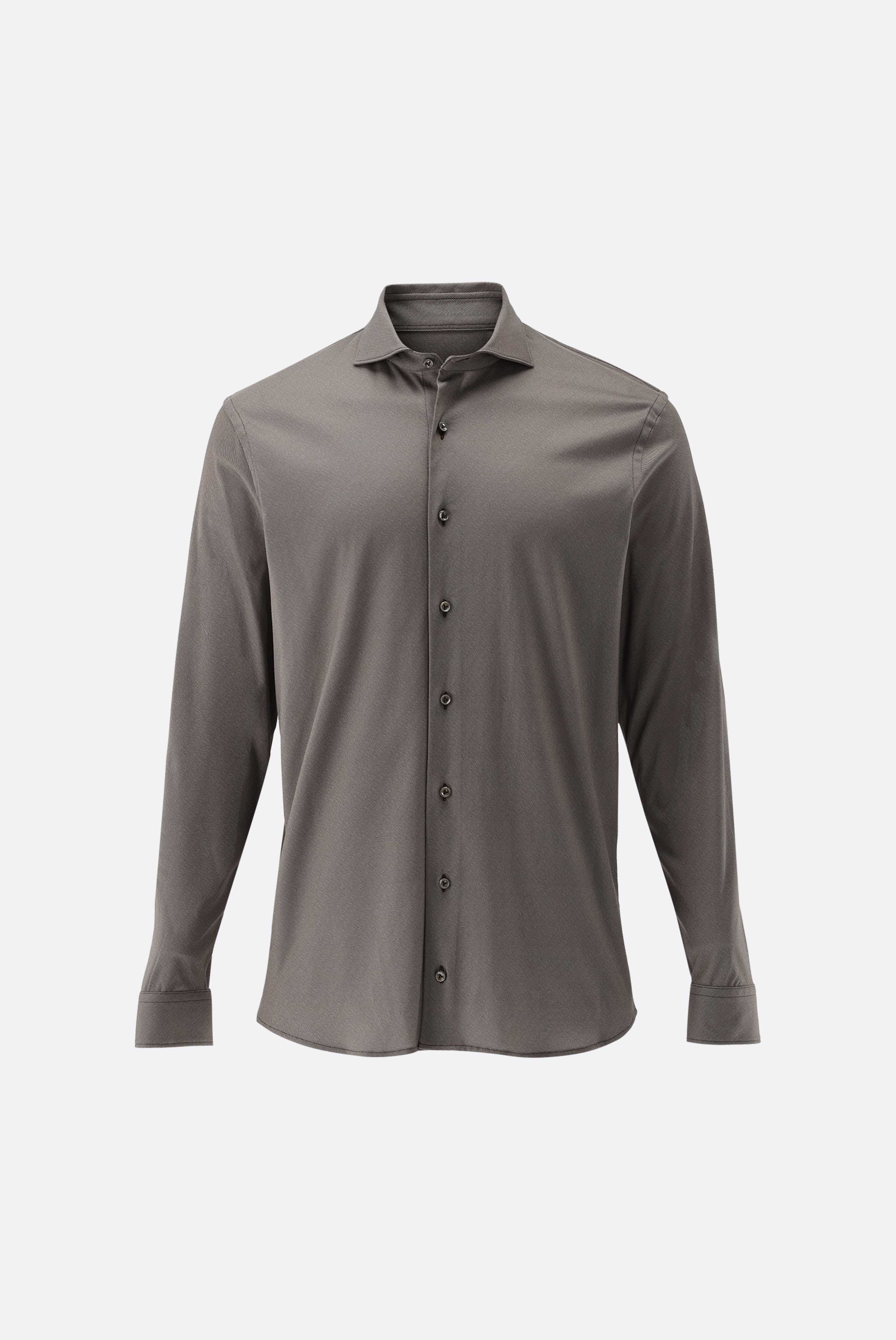 Jersey Hemd mit Twill Druck Tailor Fit günstig online kaufen