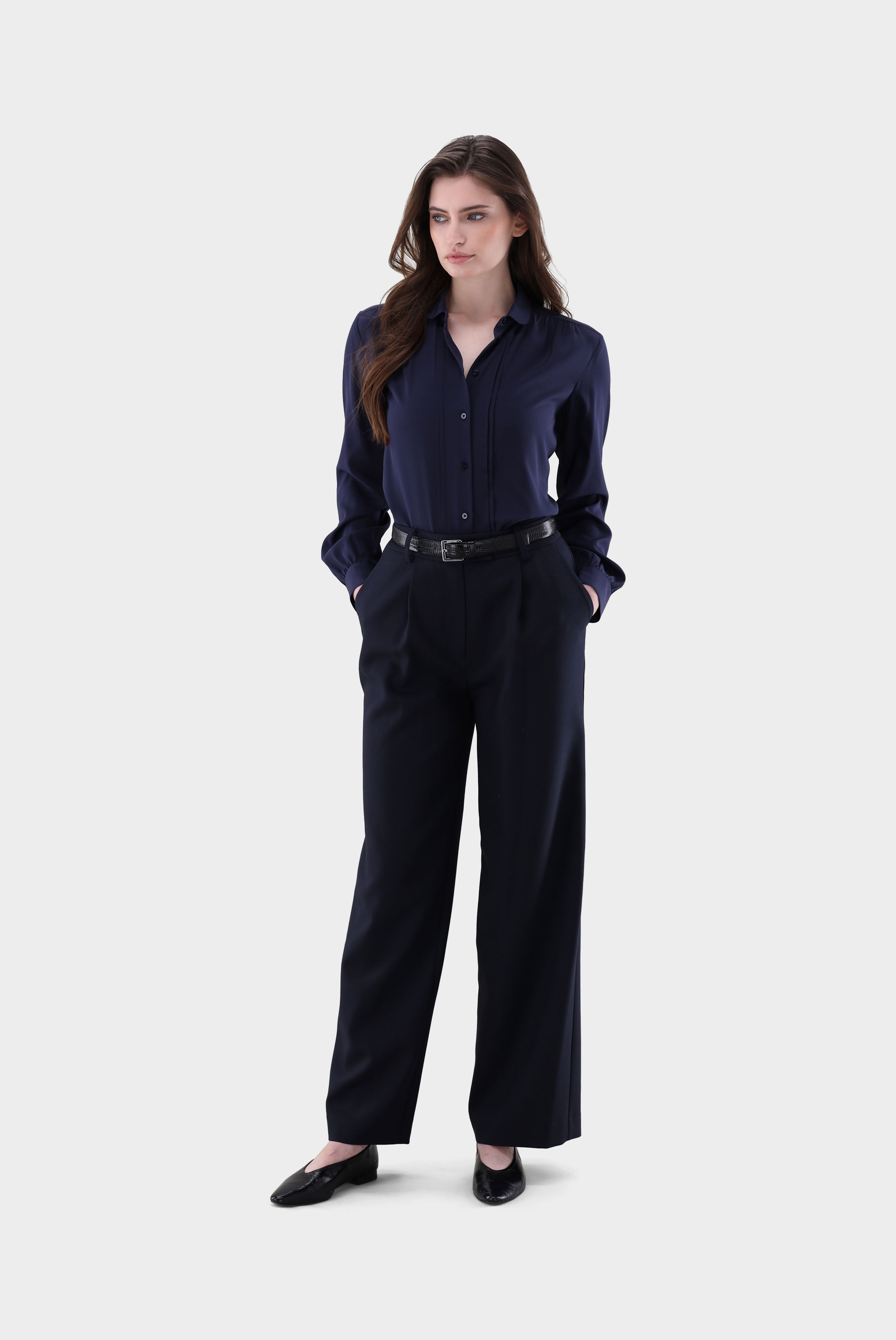 Bluse aus Seide mit Raffungen günstig online kaufen