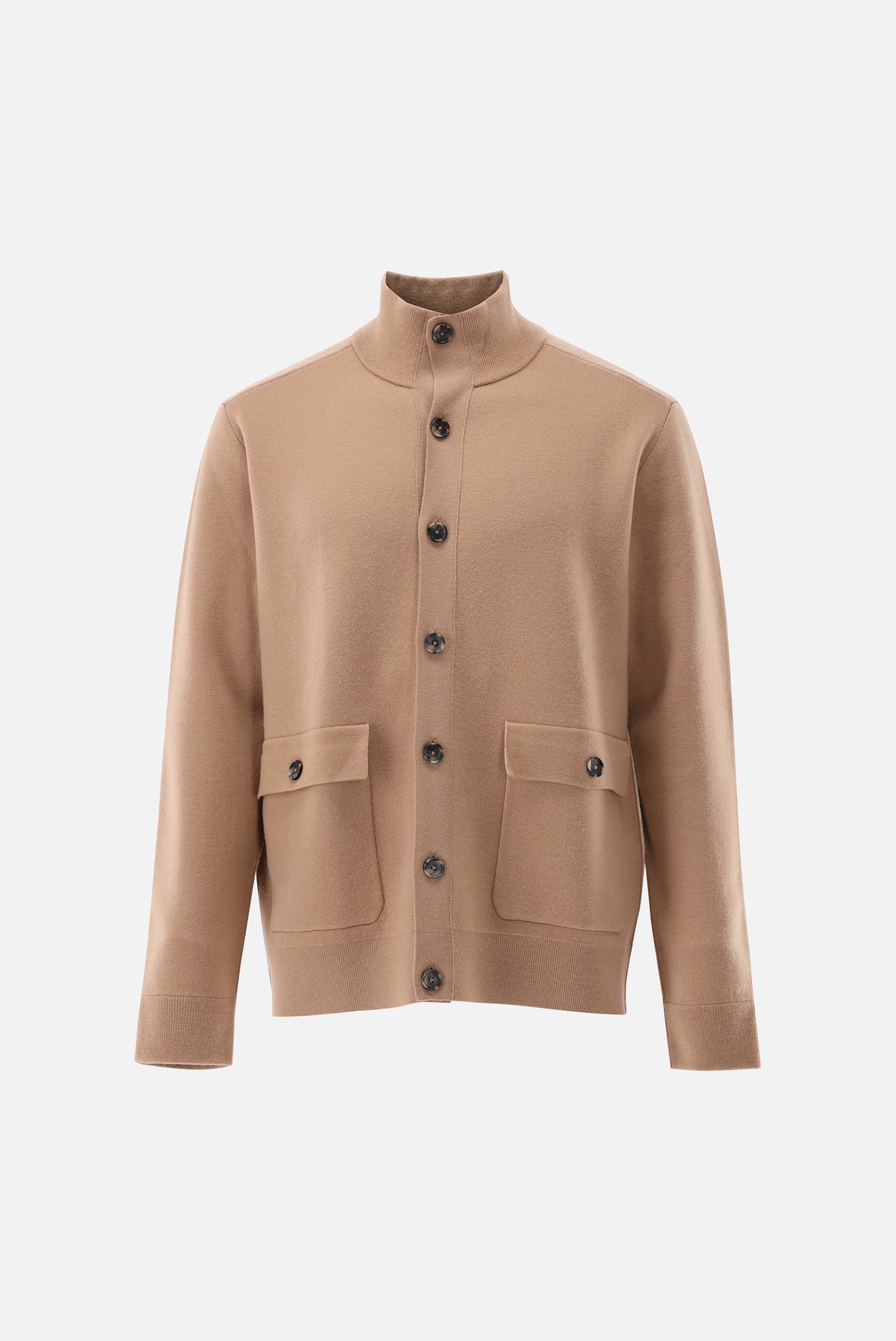 Strickjacke geknöpft mit Stehkragen günstig online kaufen