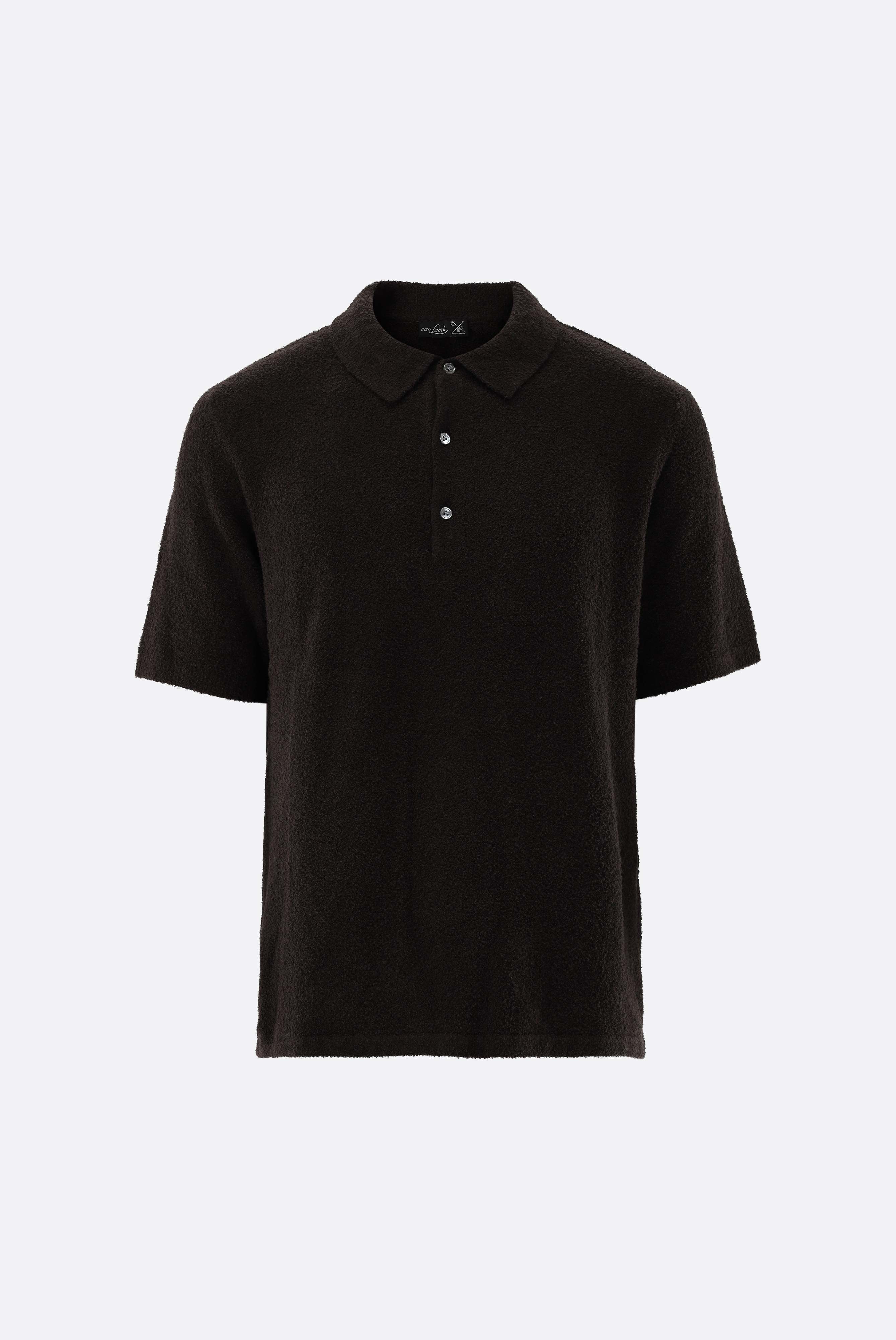 Poloshirt in Bouclé-Knit