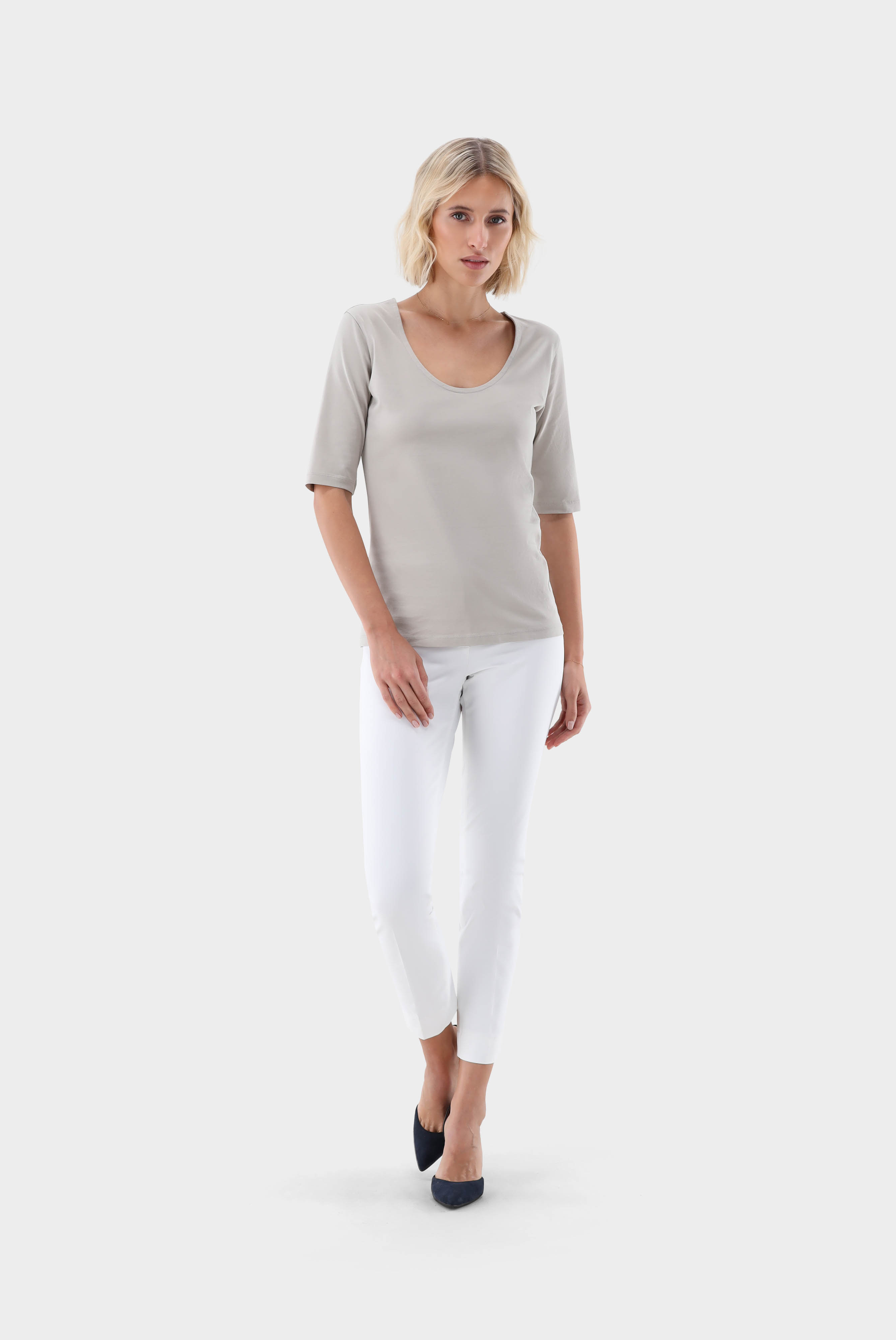 Urban Jersey T-Shirt mit weitem Ausschnitt günstig online kaufen