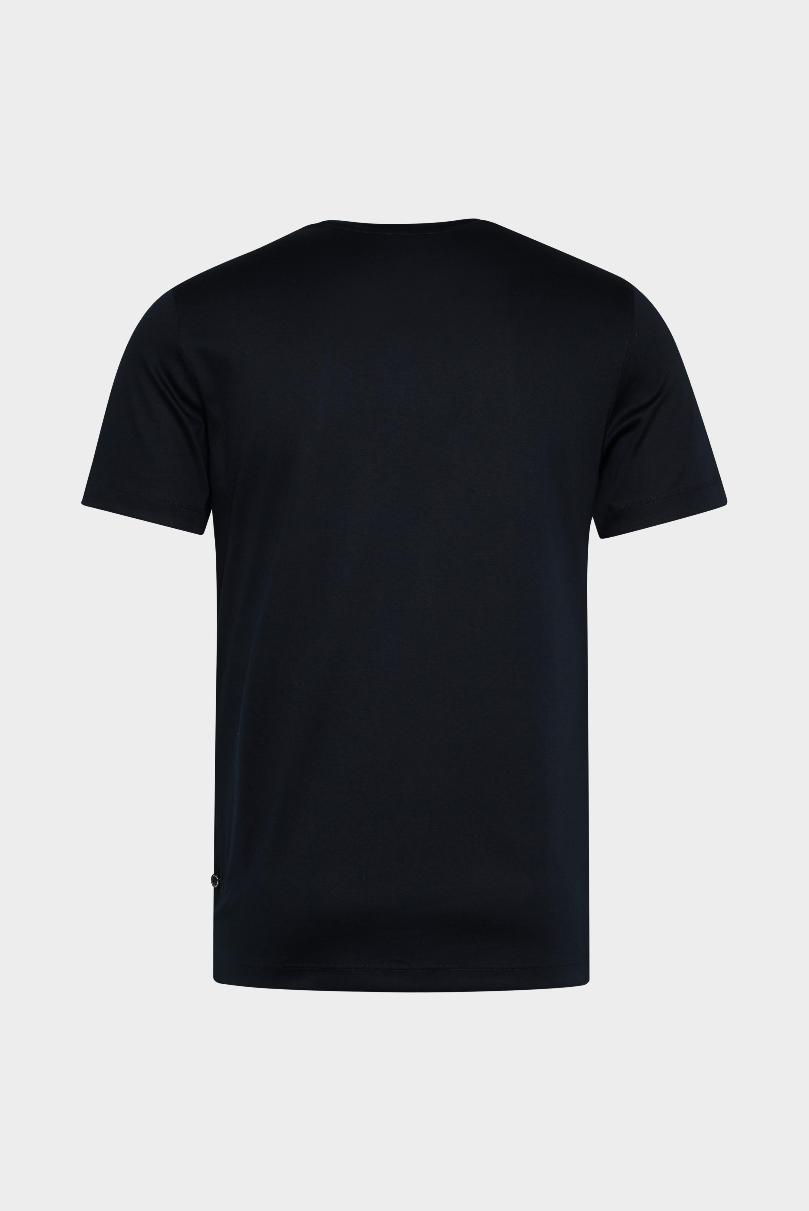 T-Shirts+Plain Luxurious Swiss Cotton Jersey V-Neck T-Shirt+20.1715.UX.180031.790.XS