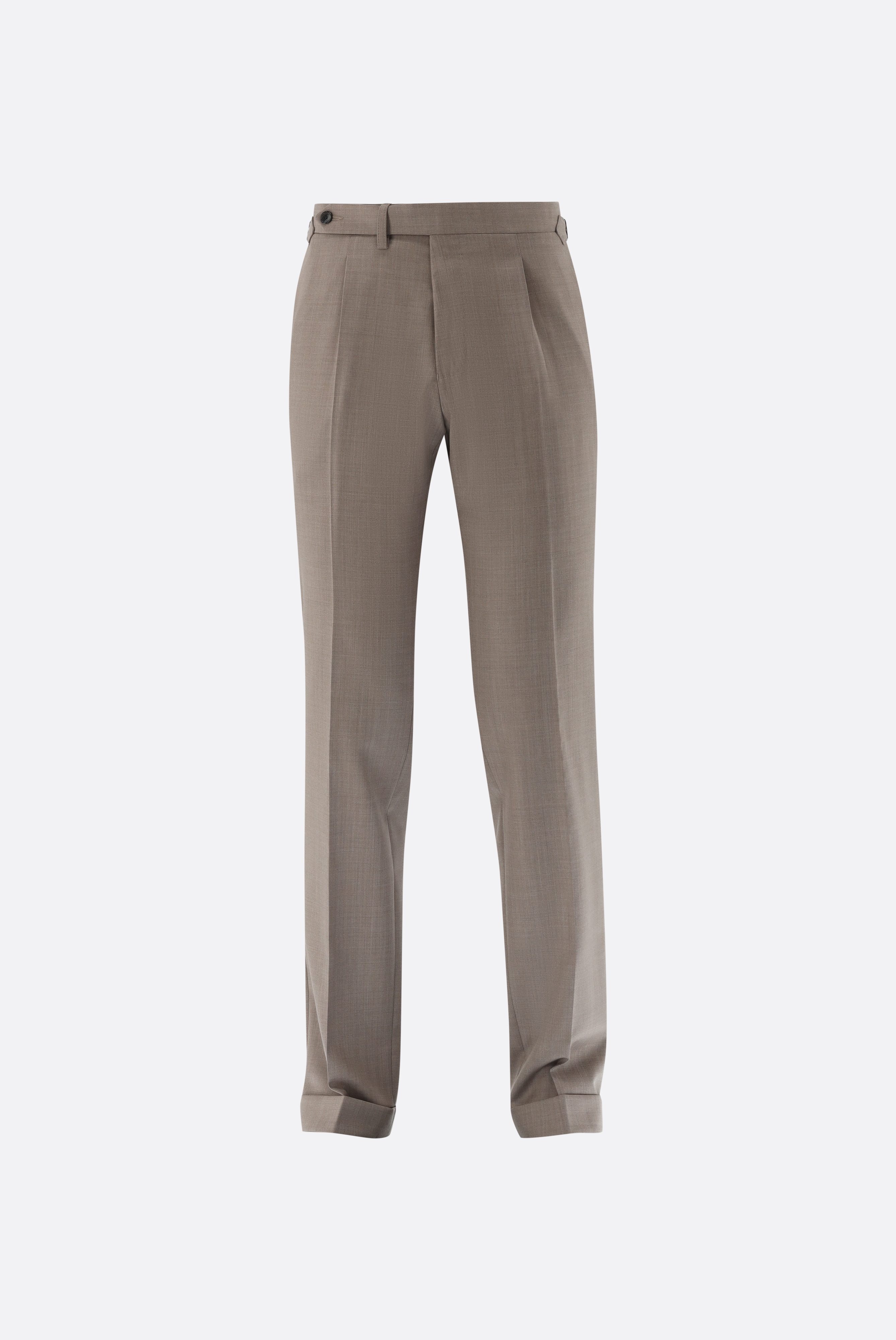 Hose aus Wolle mit Slim Leg