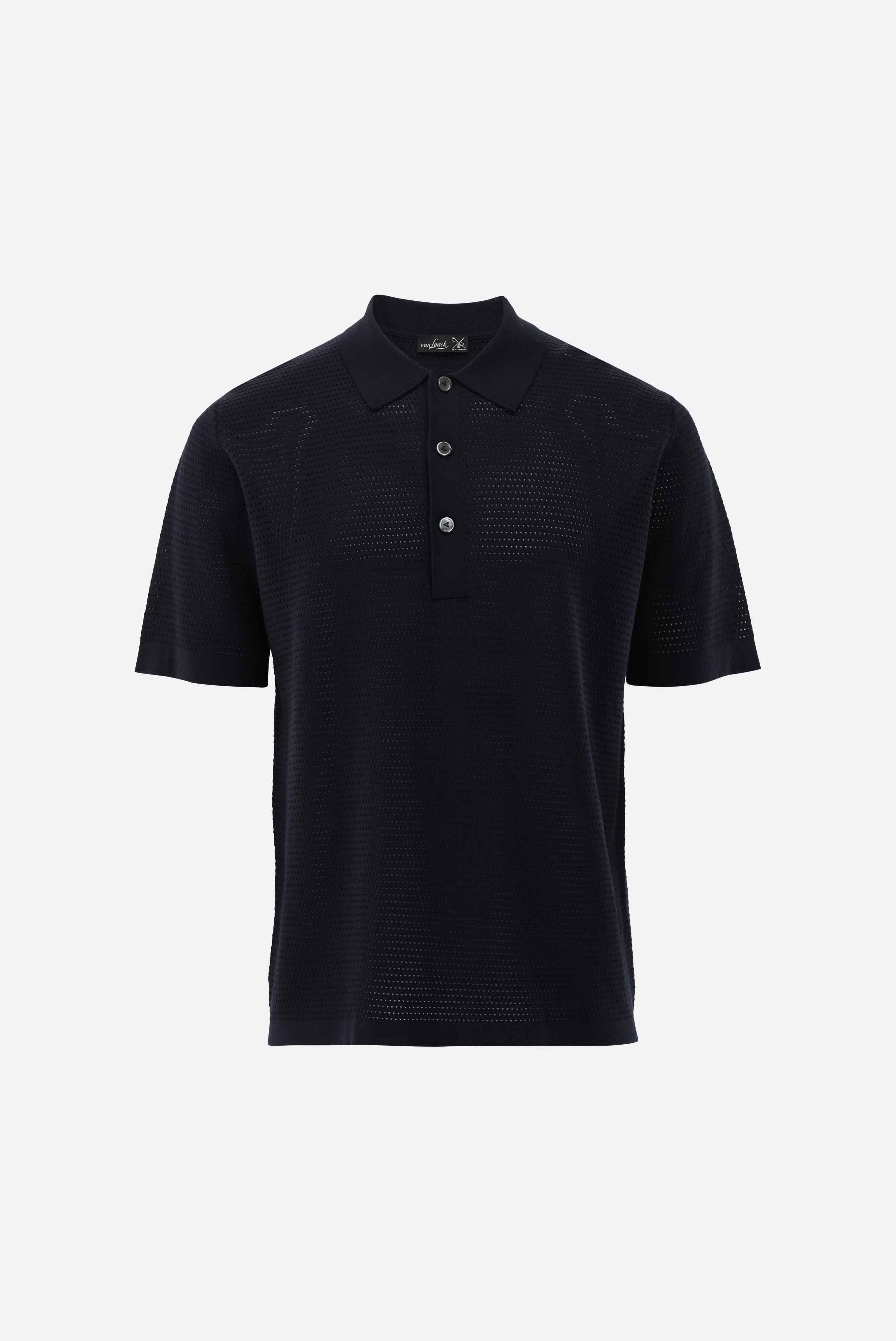 Strick Polo mit Retro Struktur