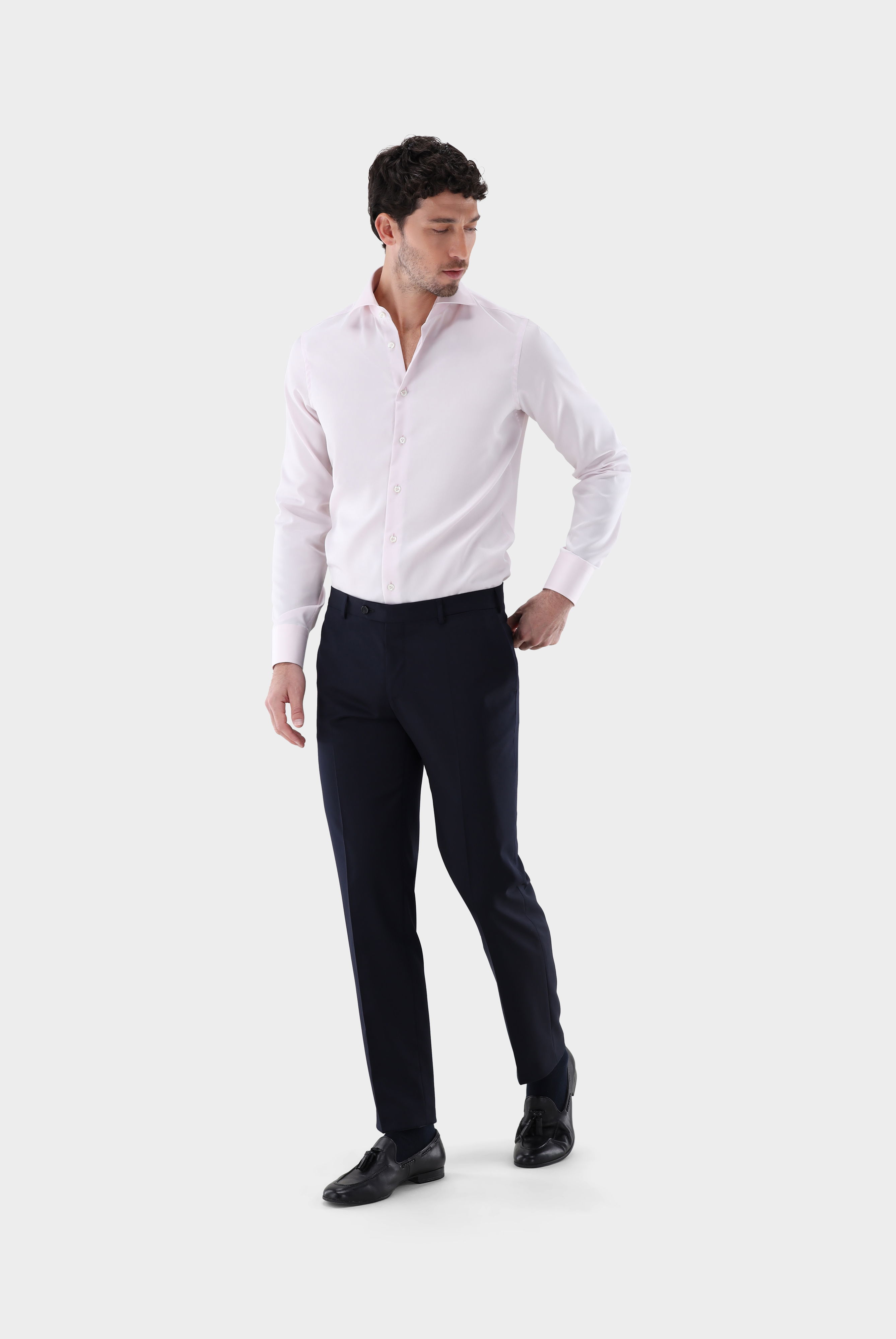 Bügelfreies Twill Hemd Slim Fit günstig online kaufen