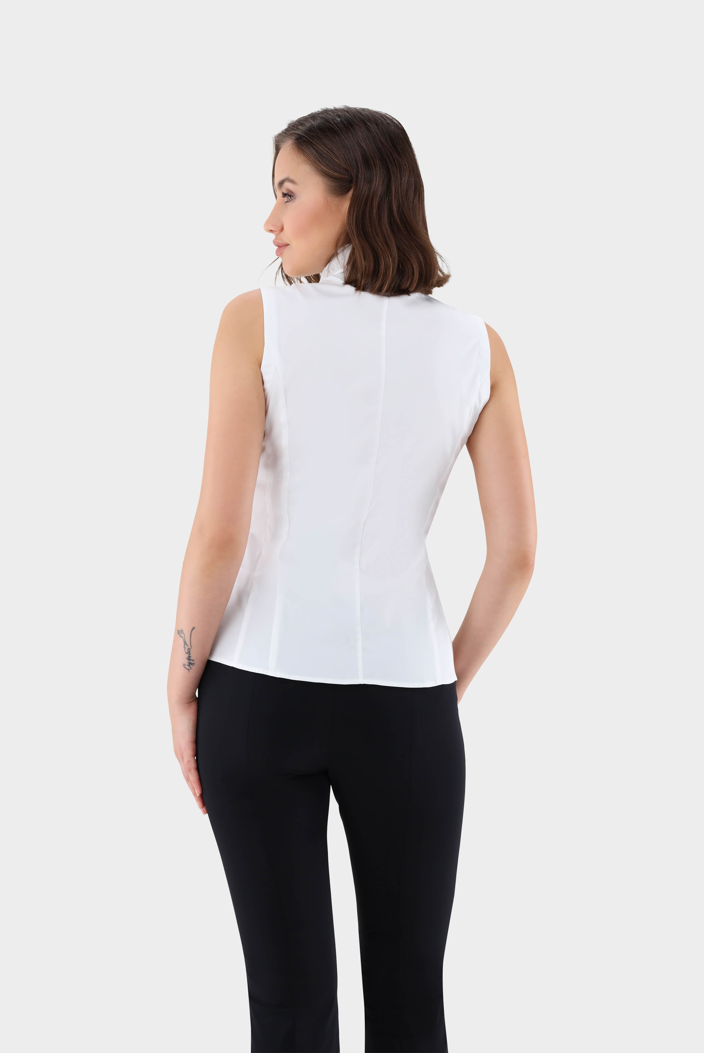 Business Blouses+Sleevless Chalice Collar Blouse+05.5857.73.130830.000.32