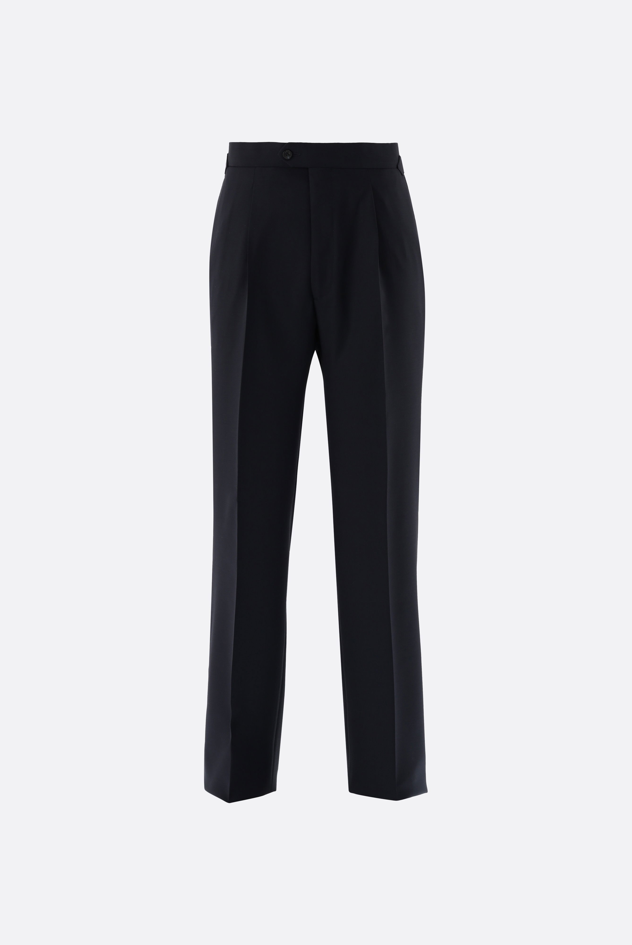 Hose aus Wolle mit hohem Bund und Wide Leg