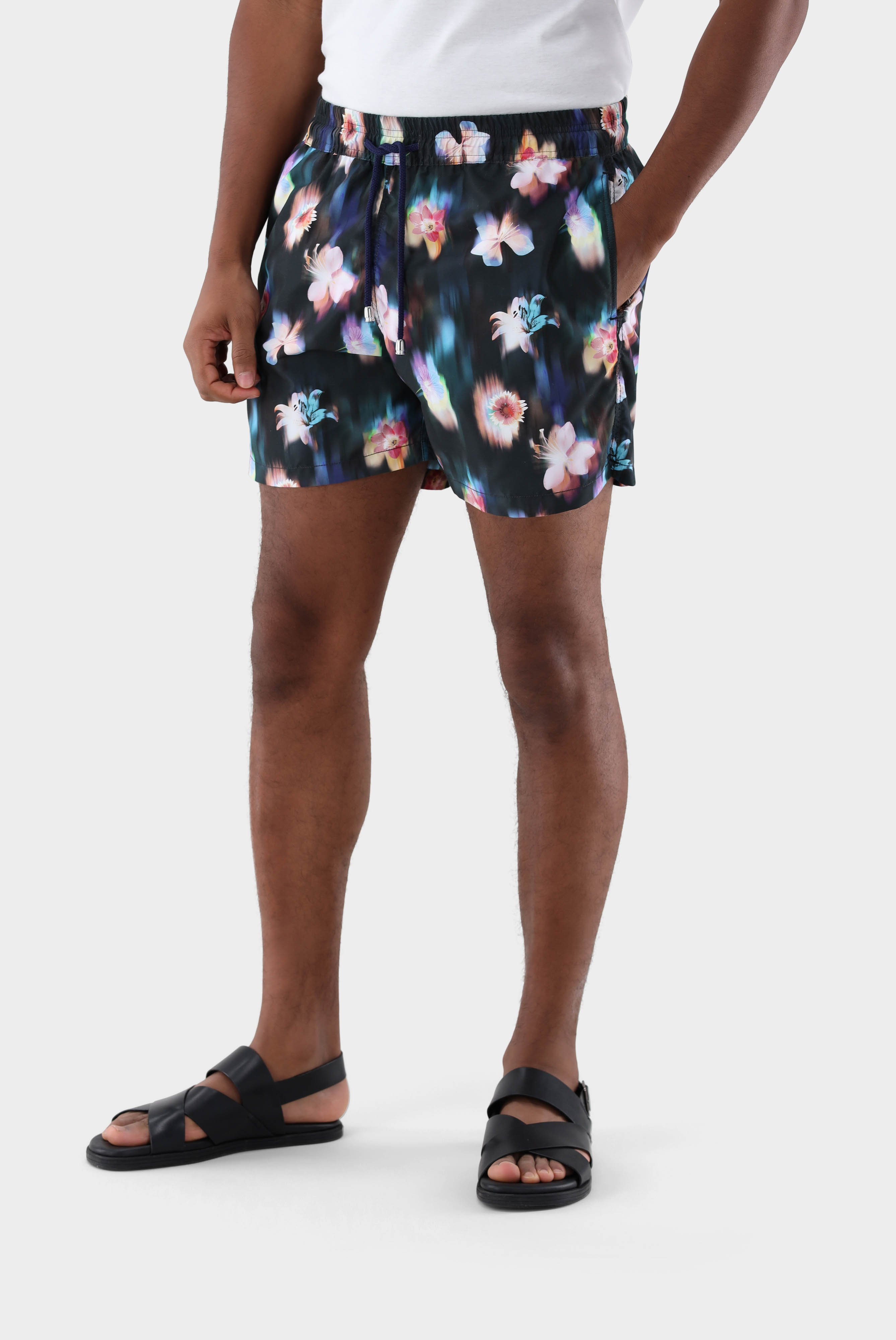 Swim Shorts with Floral Print