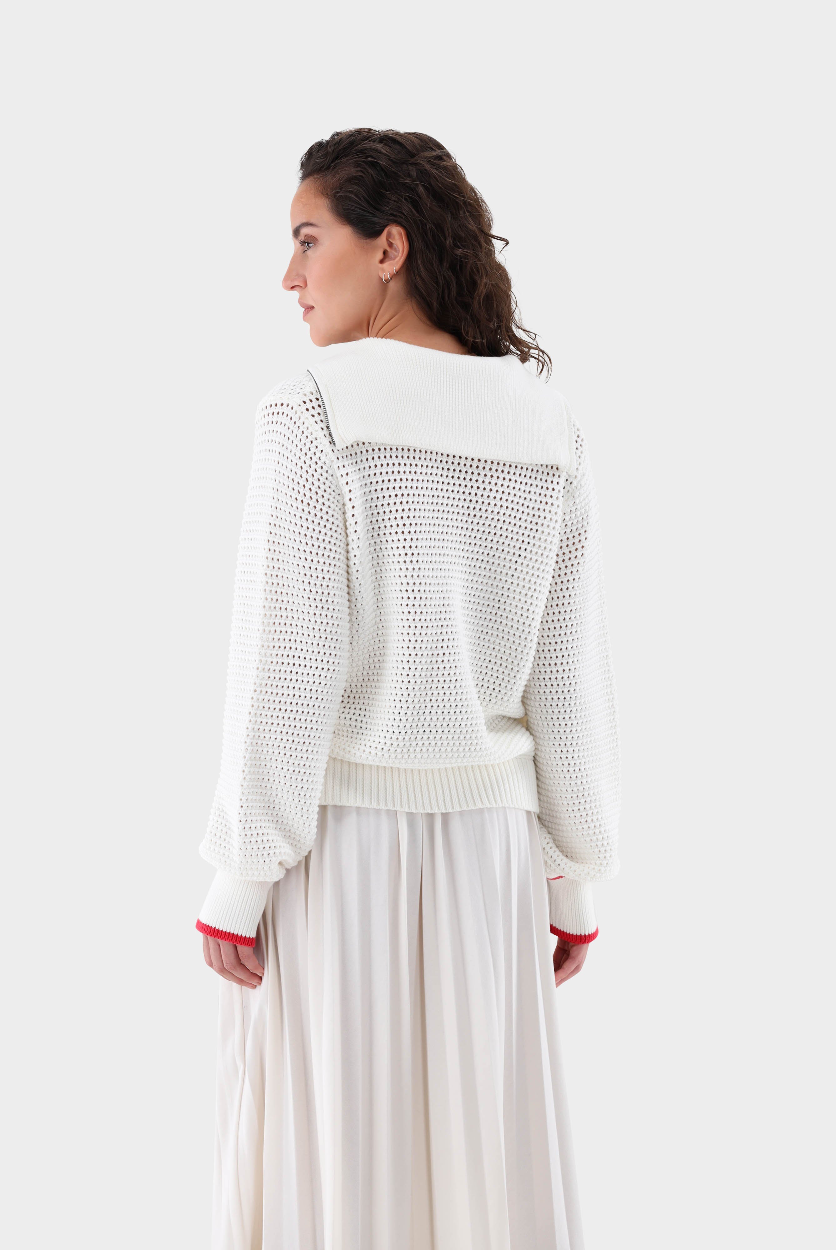 Sweaters & Cardigans+Structured cotton troyer+09.9760..S00260.100.M
