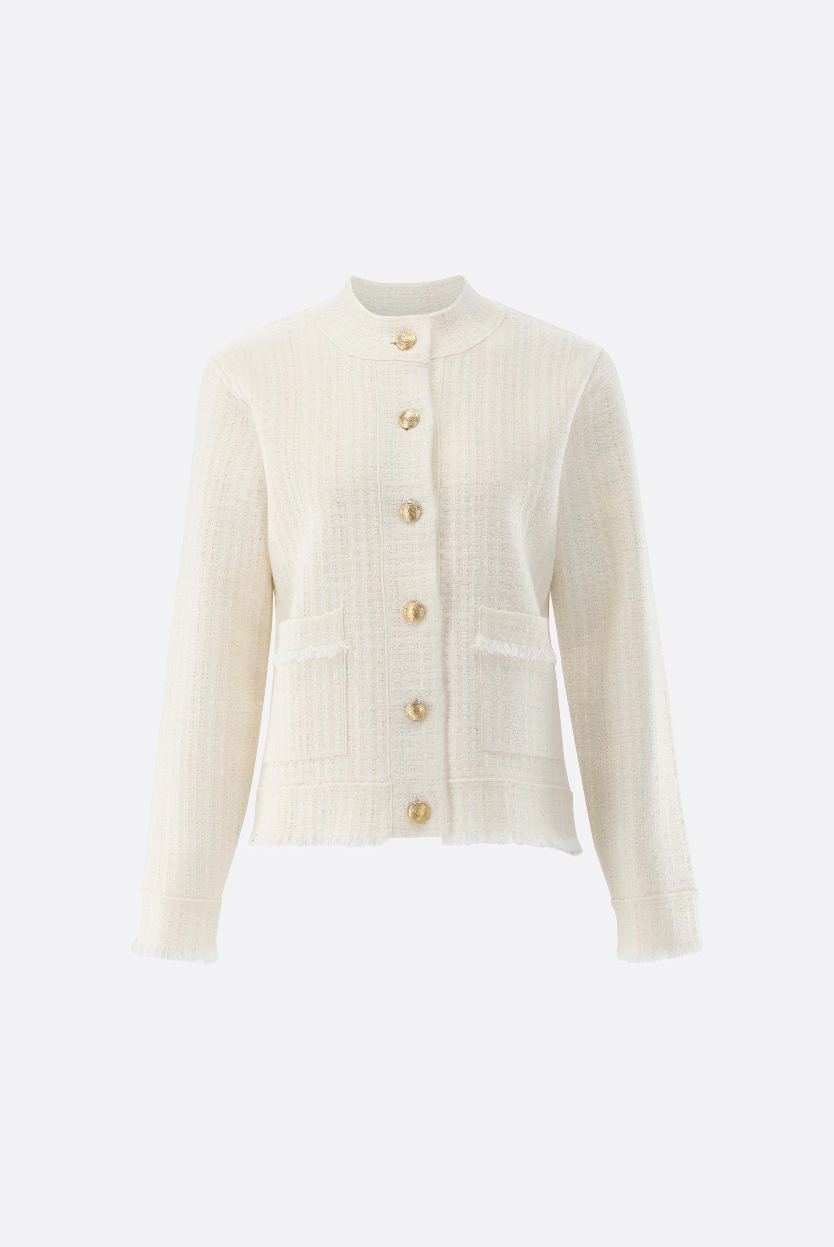 Blazer gestrickt mit Tweed Optik